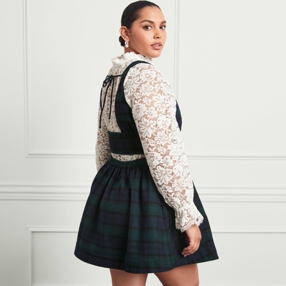 Hill House Dresses & Skirts - hill house home cher mini dress size medium black watch tartan